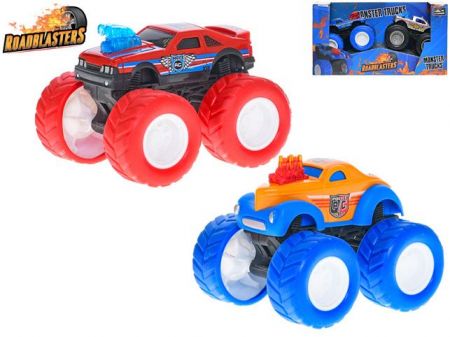 Roadblasters monster truck 8cm na setrvačník 2ks 2barvy v krabičce