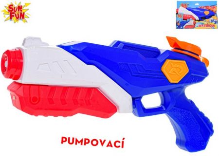 Sun Fun vodní pistole 28cm s pumpou v krabičce