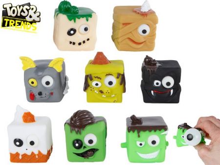 Toys&amp;Trends Brainboooom příšerky/kostky 6x6cm strečové kulící oči 8druhů