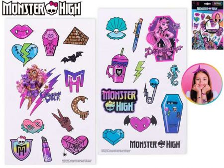 Monster High sada tetování v papírové kartě