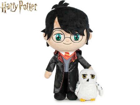 Harry Potter - Harry plyšový 29cm stojící s Hedvikou 0m+