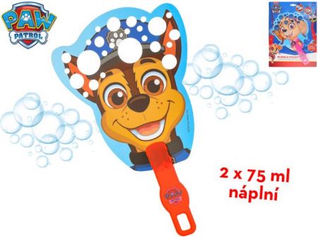 Paw Patrol bublifuk mávací s náplní 2x75ml 2druhy na kartě