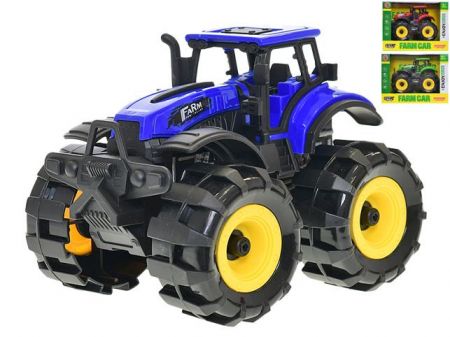 Traktor 14cm na setrvačník 3barvy v krabičce