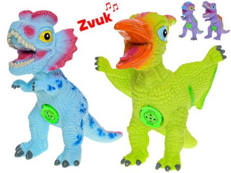 Dinosaurus 18-21cm na baterie se zvukem 4druhy v sáčku