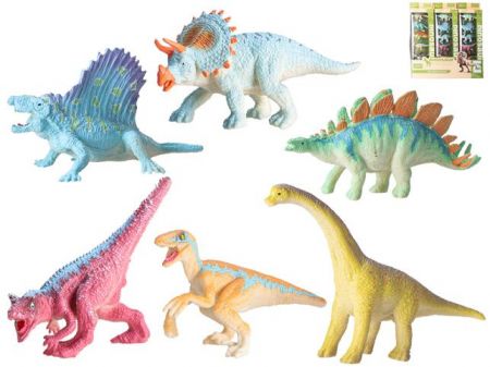 Dinosaurus 9-12cm 2druhy 6ks v krabičce