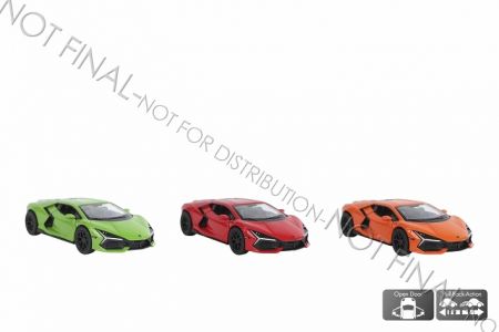 Lamborghini Revuelto kov 12,5cm 1:38 zpětný chod 3barvy