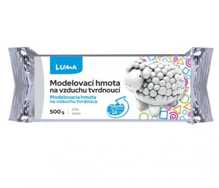 Modelovací hmota bílá, 500g LUMA