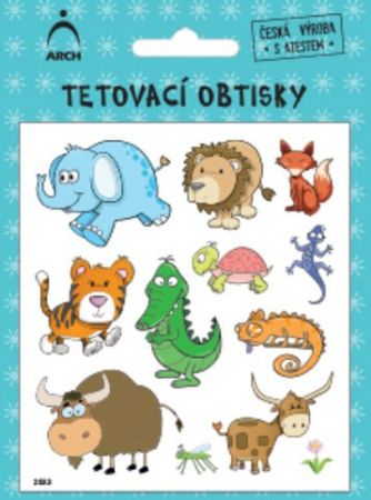 Dětské tetovací obtisky - zvířátka 03