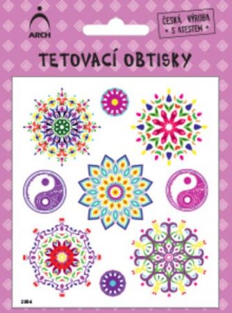 Dětské tetovací obtisky - mandaly 02