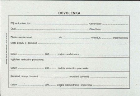 Dovolenka A6, 50l /ET075/