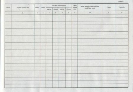 Kniha příchodů a odchodů A4, 40str. /ET372/