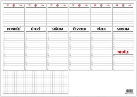 Plánovač stolní A3 - týd. mapa - 30 listů /OS090/