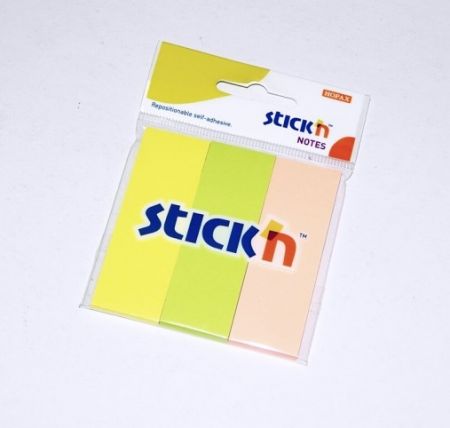 Samolepicí značkovací bločky Stick&quot;n mix neonových barev 70x25cm