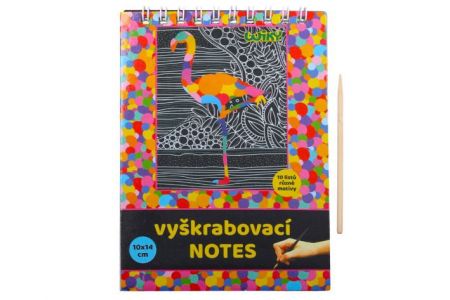 Vyškrabovací notes 10x14cm, 10 listů / W011369