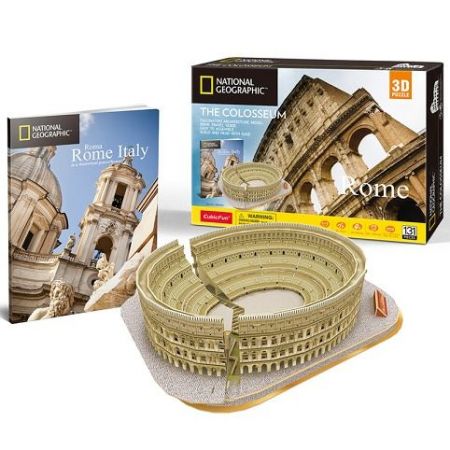 CubicFun - Puzzle 3D National Geographic - Colosseum - 131 dílků