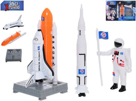 Space Xplorers astronaut s raketoplánem a doplňky v krabičce