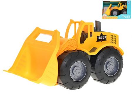 Traktor nakladač 28cm volný chod v krabičce