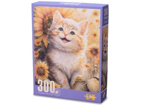 Puzzle 38x25cm koťátko 300dílků v krabičce