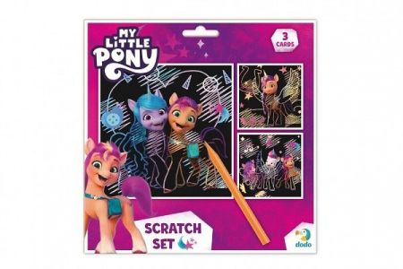 Škrabací obrázek 3ks barevný My little Pony