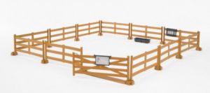 BRUDER 62604 Bworld - Ohrada na zvířata - HNĚDÁ (ohrada pro koně)