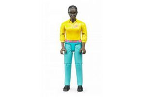 BRUDER 60404 Bworld Figurka ŽENA černoška (žena černé pleti)