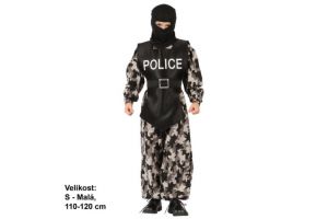 Kostým na karneval POLICISTA 110-120cm 4-6let (šaty na karneval)