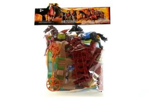 Sada divoký západ (figurky-indiánů)