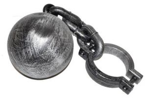 Koule vězeňská (karnevalový-halloweenský-doplněk)