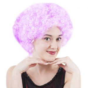 Paruka růžová kudrnatá