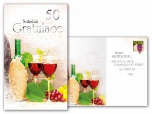 Přání k narozeninám 50 s textem M11-416 MFP