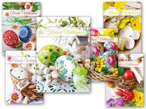 Pohlednice velikonoce 098 výsek, mix motivů MFP