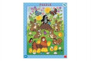 Puzzle deskové Krtek a velikonoce 29x37cm 40 dílků