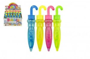 Bublifuk deštník plast 14cm asst 4 barvy