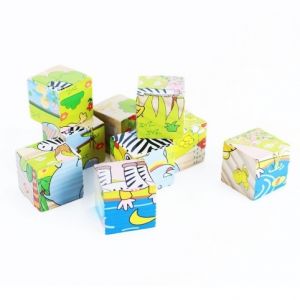 Kostky dřevěné - 6 druhů