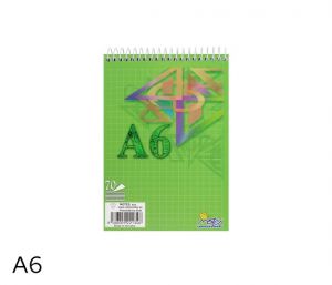 Blok spirála hlava A6 čtvereček 16075