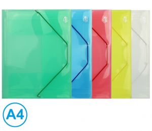 Desky na spisy s gumou, 3 klopy