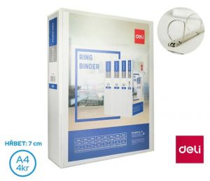 Pořadač A4/50mm 4 kroužkový "D" 35mm DELI E5618