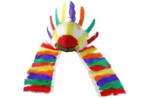 Čelenka indiánská barevná