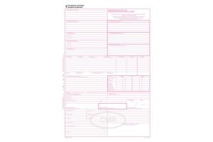 Mezinárodní nákladní list CMR, A4, 100 x 5 listů, samopropisovací, OPTYS 1197