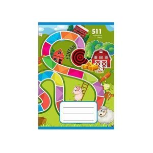 Školní sešit "511", pomocné linky, A5, 10 listů