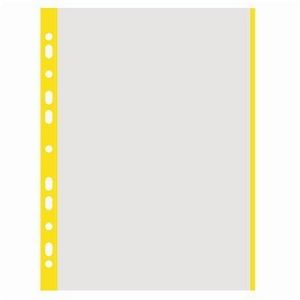 Euroobal, barevná boční lišta, matný, žlutý, A4, 40 micron, DONAU