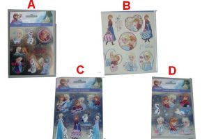 Samolepky metalické Frozen Ledové království 4 druhy