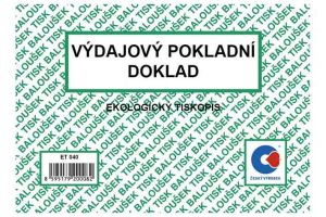 Výdajový pokladní doklad A6 / ET040 / Baloušek tisk