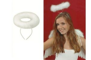 Andělská svatozář z peří 30cm