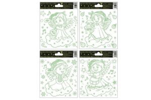 Folie andílci svítící ve tmě 18x15cm