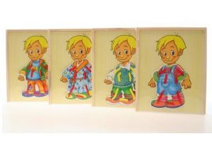 Dřevěné oblékání kluk