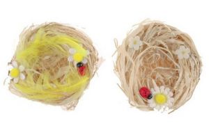 Hnízda z lýka přírodní 7cm 2ks