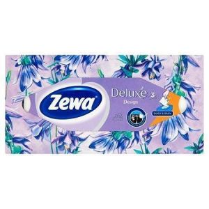 Kapesníky, papírové, v krabici, 3vrstvé, 90 ks, ZEWA "Soft&Strong", bez vůně