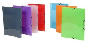 Desky s gumičkou "Propyglass", zelená, PP, 15 mm, A4, VIQUEL