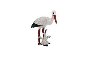 PAPO Čáp s mládětem 8 cm